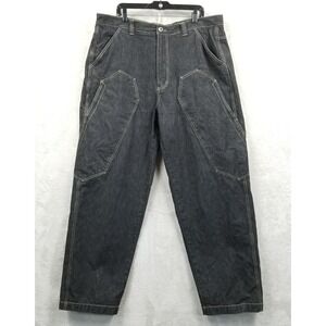 Vintage Karl Kani Jeans Men 40 x 32 Black Baggy Denim 90's Street Hip Hop Skater